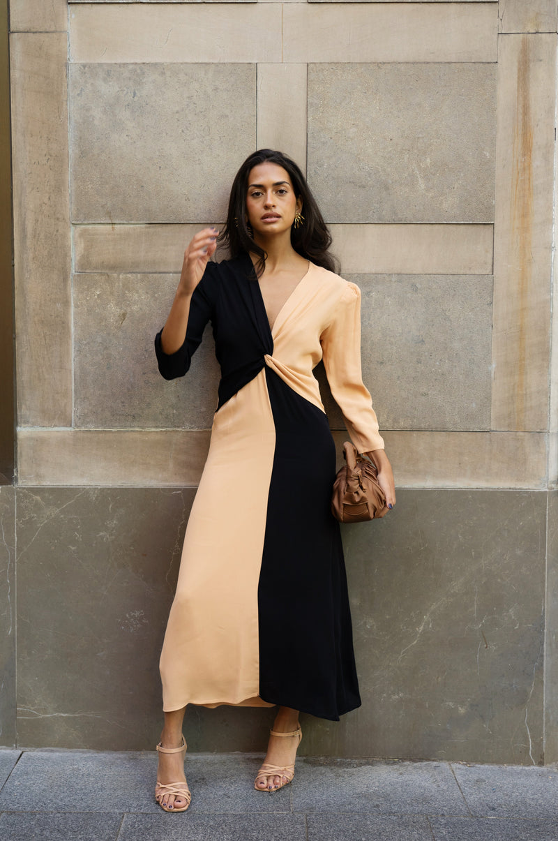 Robe Dama Crêpe Noir