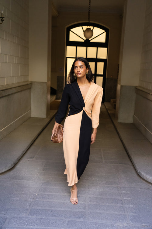 Robe Dama Crêpe Noir