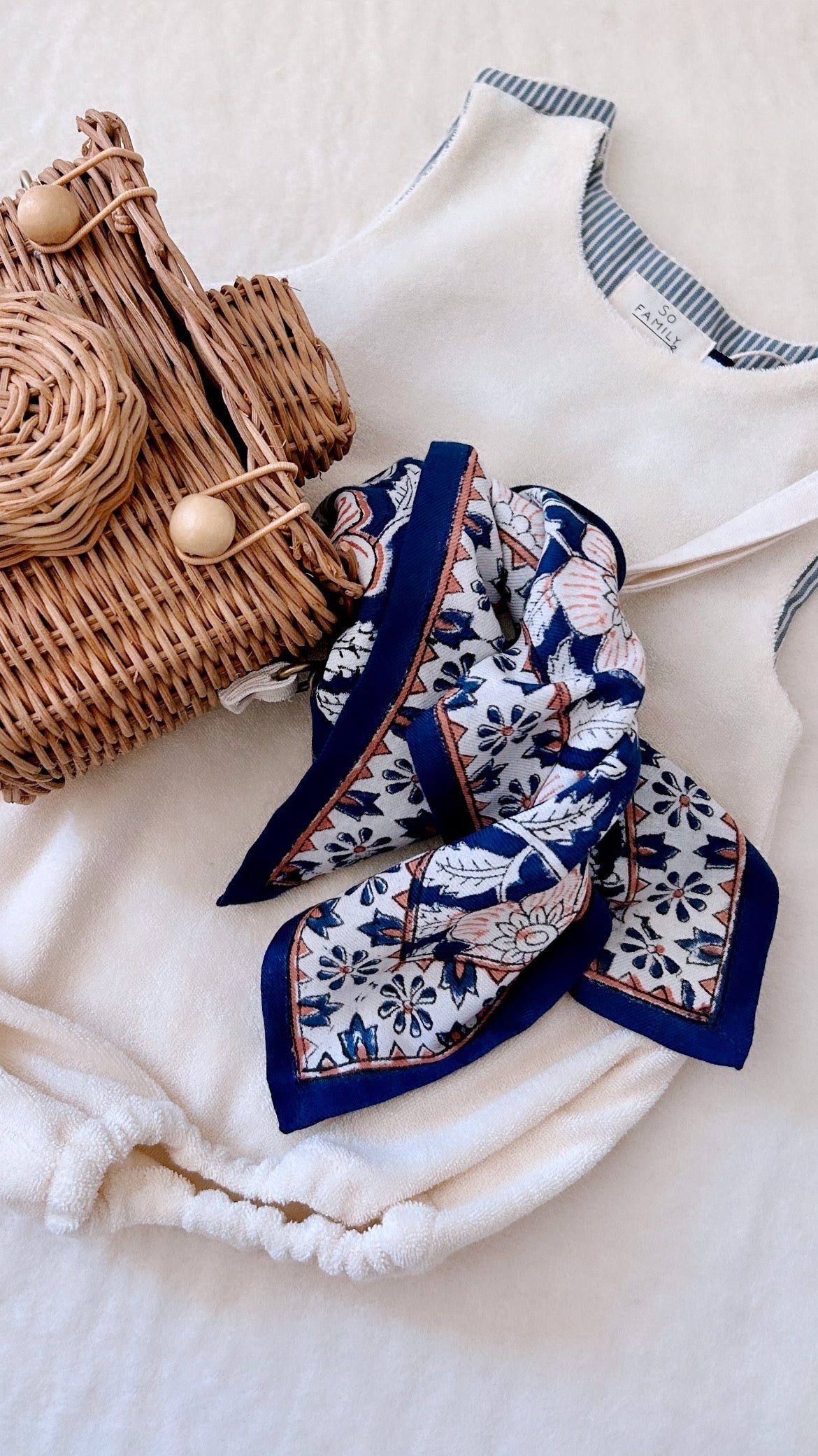 Foulard Adulte Dheli Cobalt