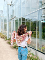 Pink Pondicherry Adult Scarf 100 Cm