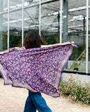 Foulard Adulte Dehli Violette 100 Cm