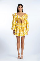 Jupe Paulina - Broderies Jaune