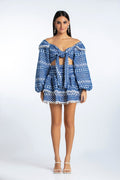 Top Aleksandra - Bordados Navy