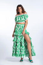 Top Jenna - Broderies Vert
