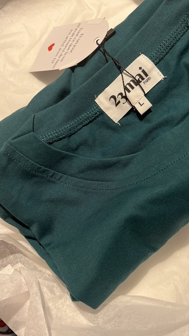 T-Shirt D'Allaitement Vert - Femme