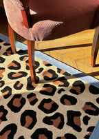 Blue Léopard - Tapis - Laine