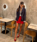 Mary Janes Emilia - Cuir Verni Rouge