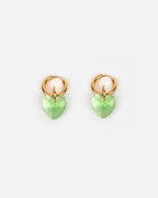 Boucles D'Oreilles Heart Attack - Vert