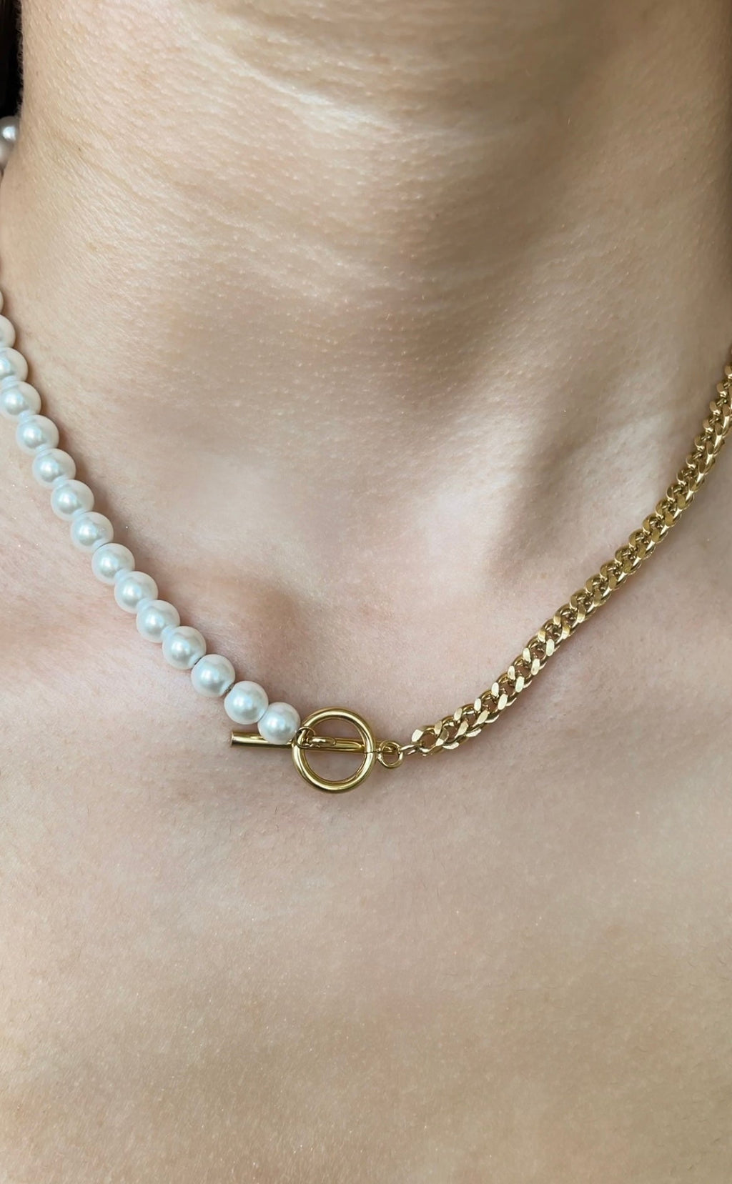 Collier Pearl X Chain