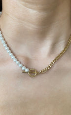 Collier Pearl X Chain