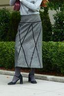 Jupe Losange Shetland Anthracite