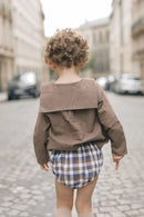 Blouse Monceau - Marron Pied - De - Poule