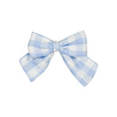 Barrette Halles - Double Gaze Vichy Bleu