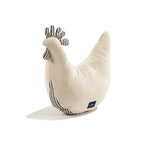 Coussin Poule de Grand-mère Dany Velvet Coton - Rayures Marine
