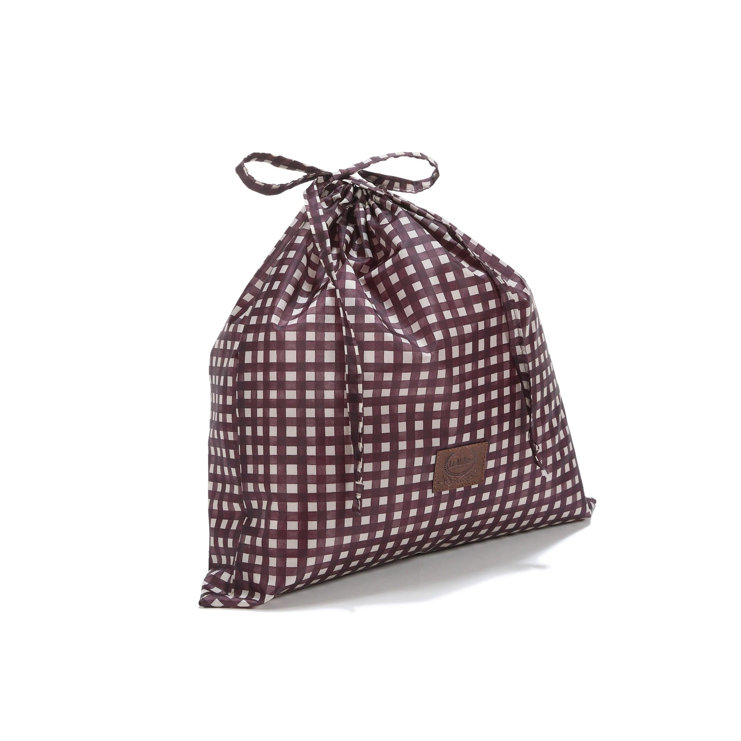 Sac Weekend Nylon - Bordeaux Vichy
