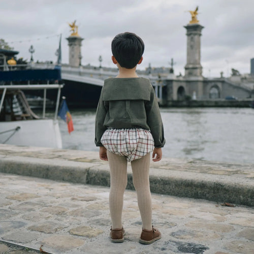 Blouse Monceau - Flanelle - Vert