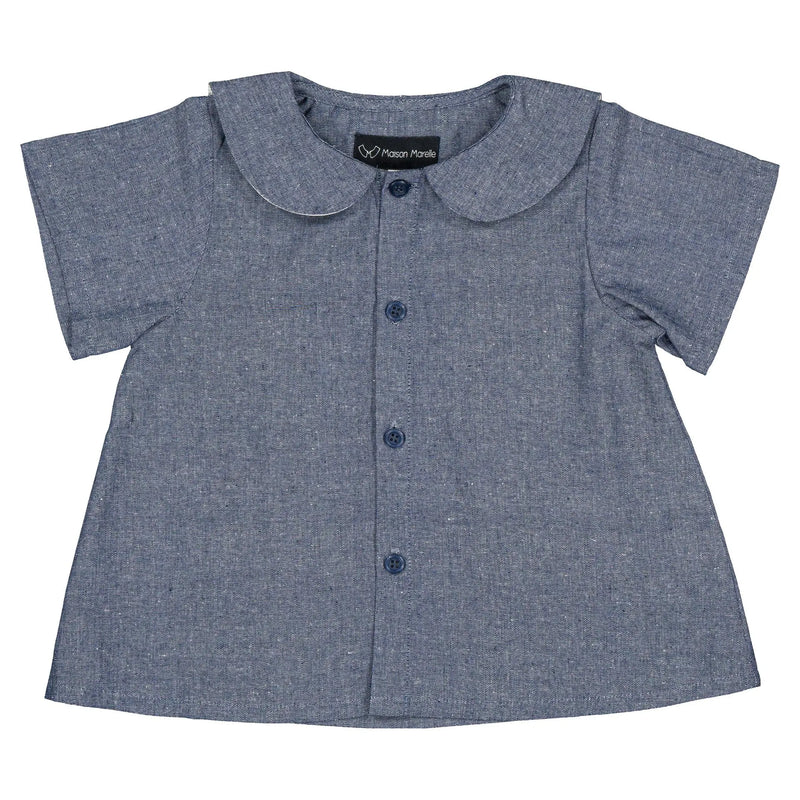 Blouse Monceau - Bleu Orage Denim