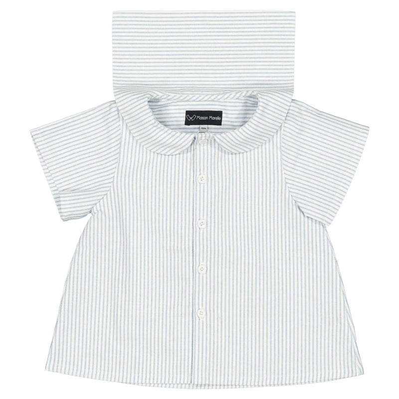 Blouse Monceau - Rayé Bleu Clair