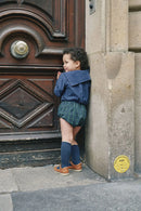 Blouse Monceau - Velours Bleu