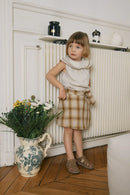Jupe-Short Pleyel - Tartan Miel