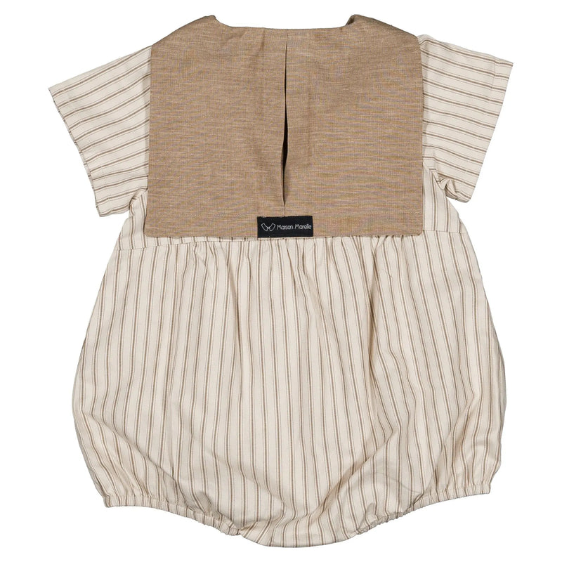 Barboteuse Cambon - Rayures Sable