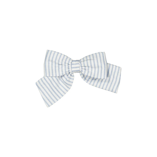 Halles Hair Clip - Light Blue Striped