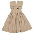 Robe Elie - Beige Fines Rayures