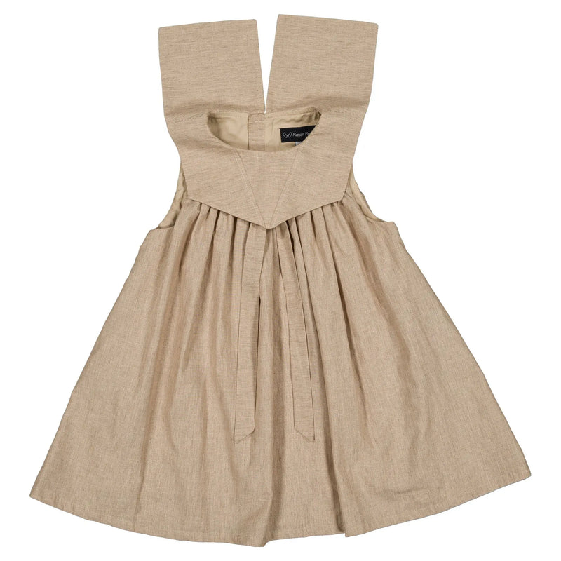 Robe Elie - Beige Fines Rayures