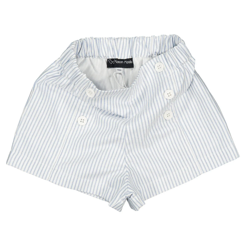 Short Sevres - Rayé Bleu Clair