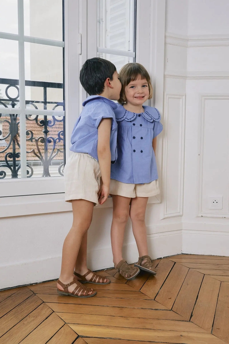 Blouse Nollet - Bleue