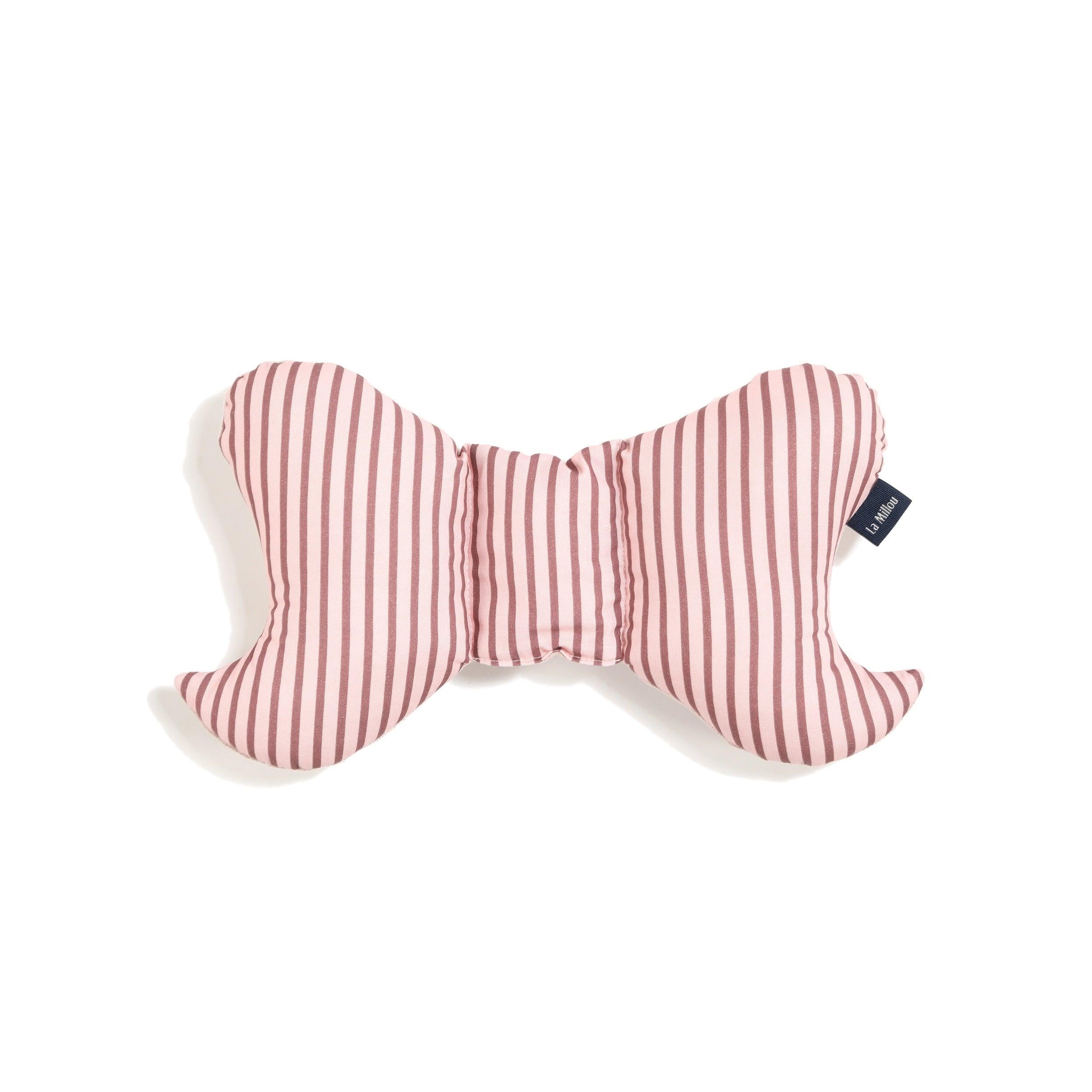 Coussin Angel's Wings Coton Velvet - Rayures Rose