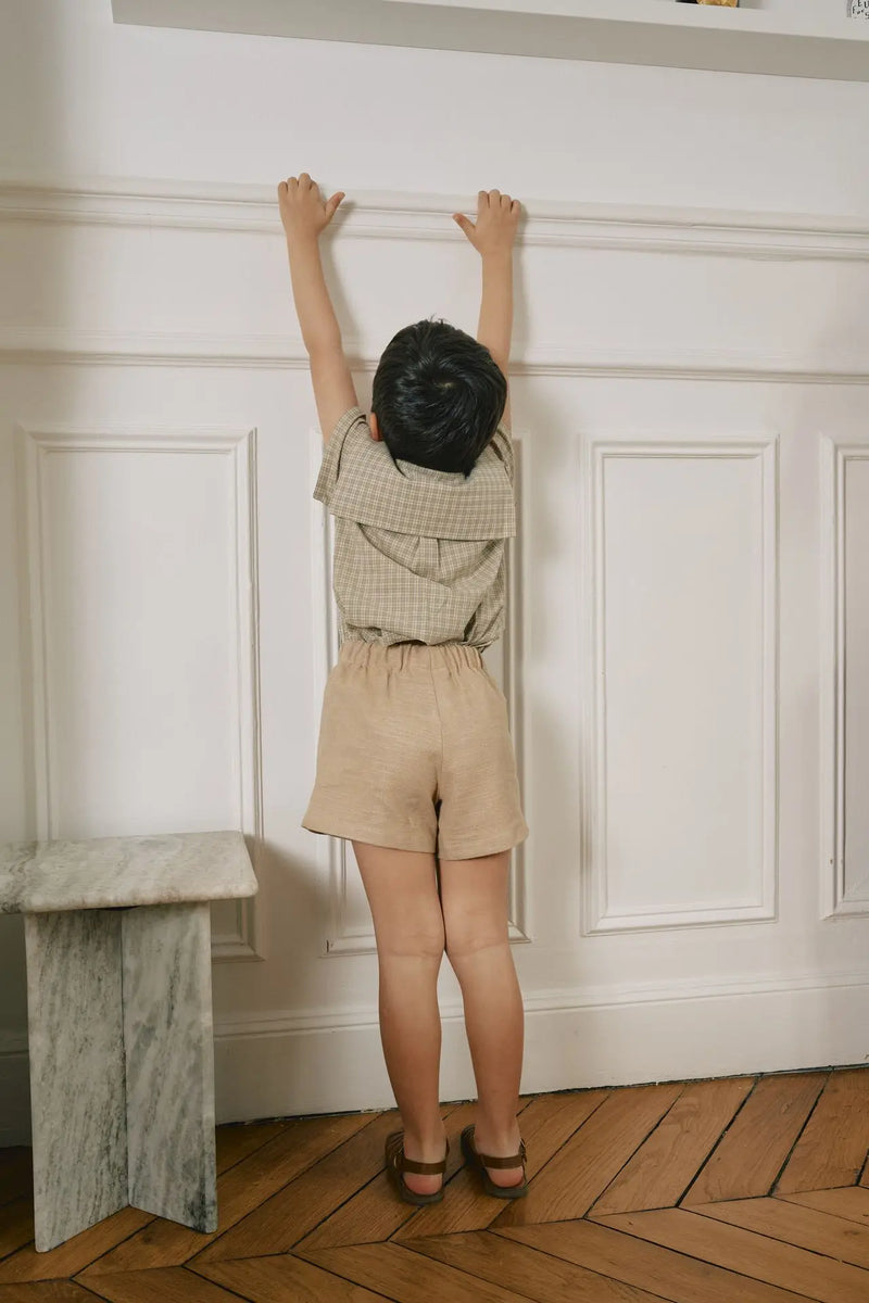 Blouse Monceau - Carreaux Vert Sauge