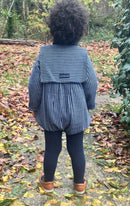 Bac Romper - Navy Striped