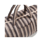 Sac Weekend Nylon - Rayures Marron