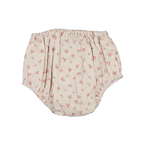 Bloomer Chaillot - Rayé Fleurs - Camel