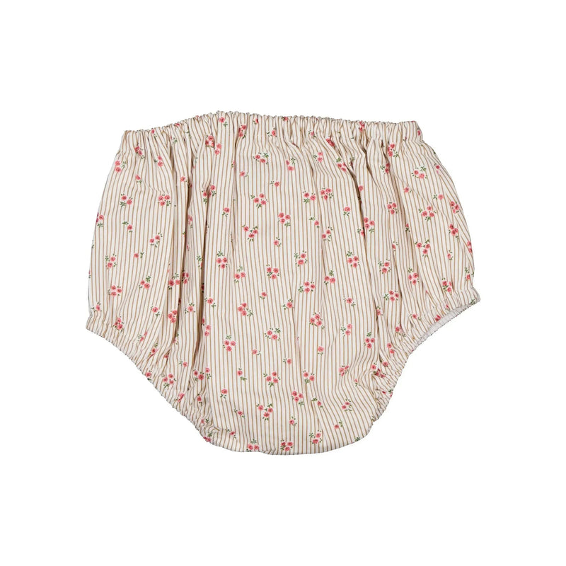 Bloomer Chaillot - Rayé Fleurs - Camel