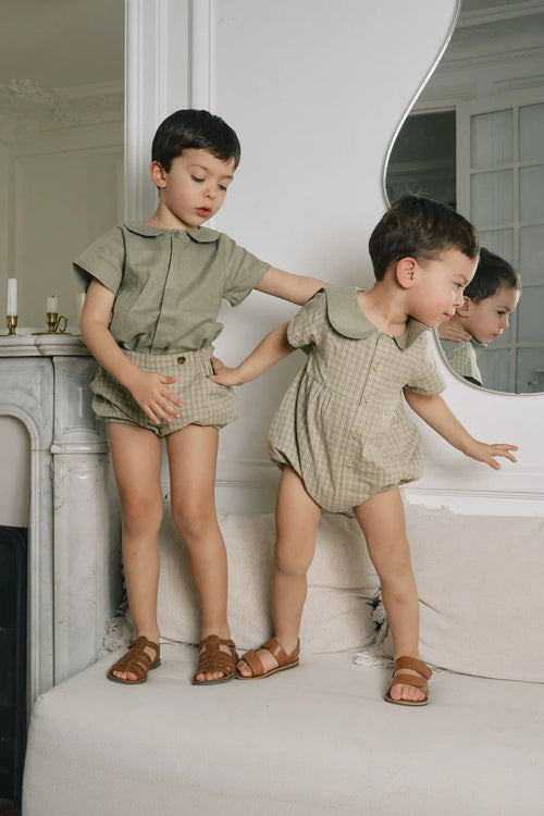 Blouse Branly - Lin Vert Sauge