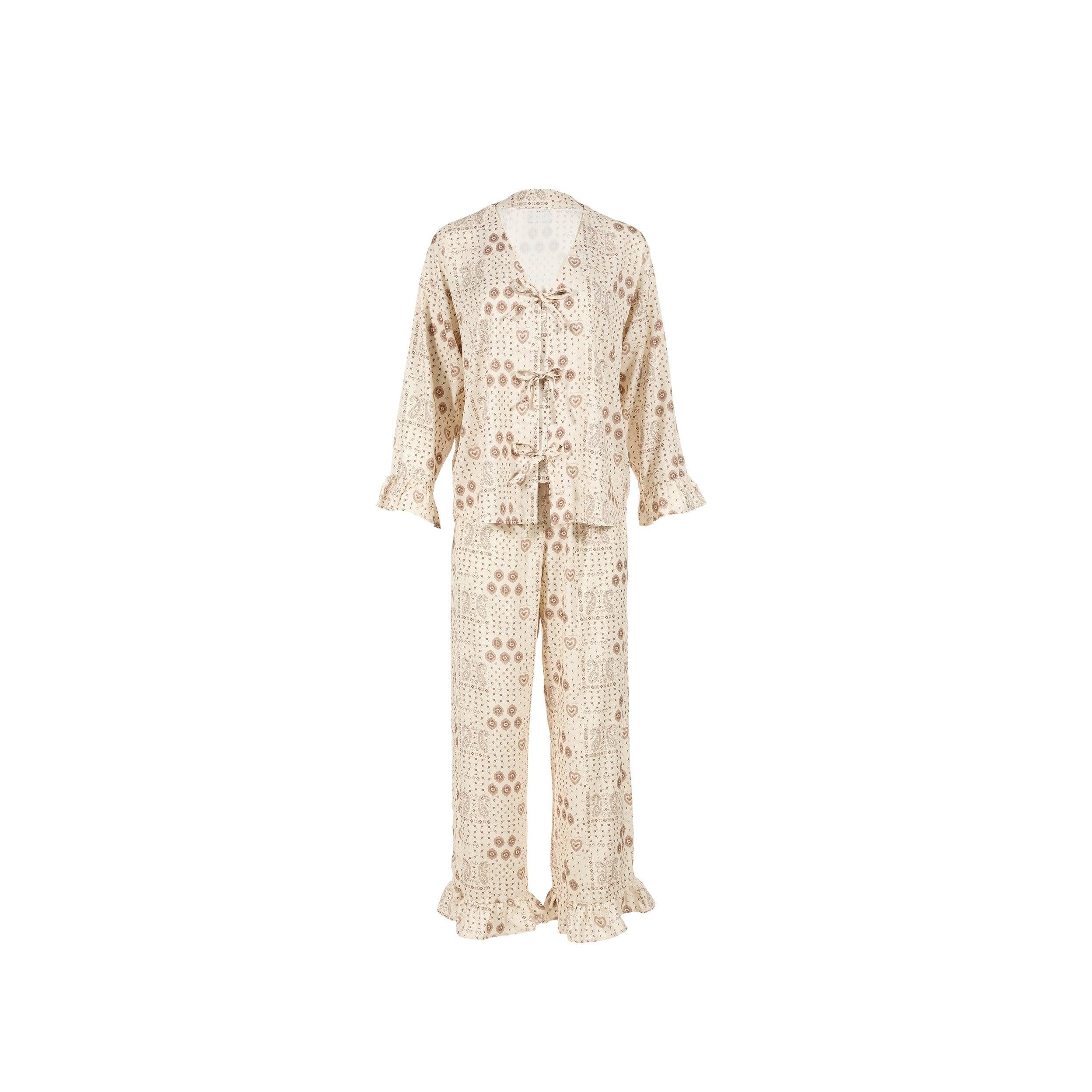 Pyjama en Bambou - Bandana Crème