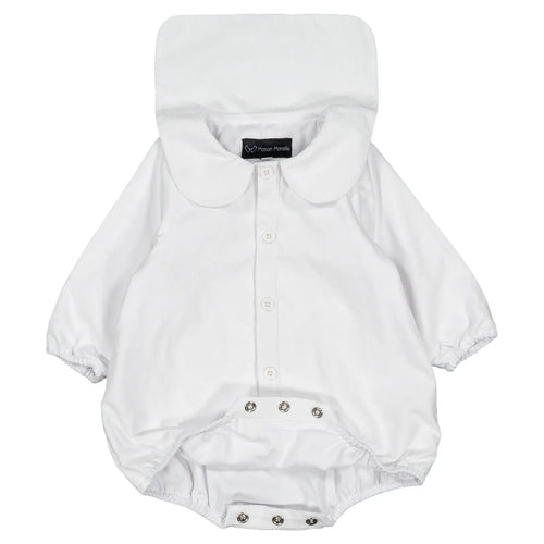 Barboteuse Basilique - Velours Ml Blanc