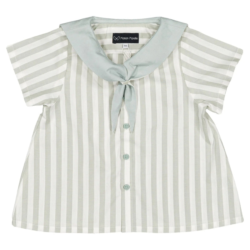 Blouse Monge - Rayé Vert Menthe