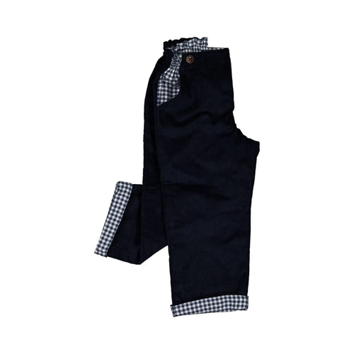 Pantalon Lebon - Réversible Velours - Bleu