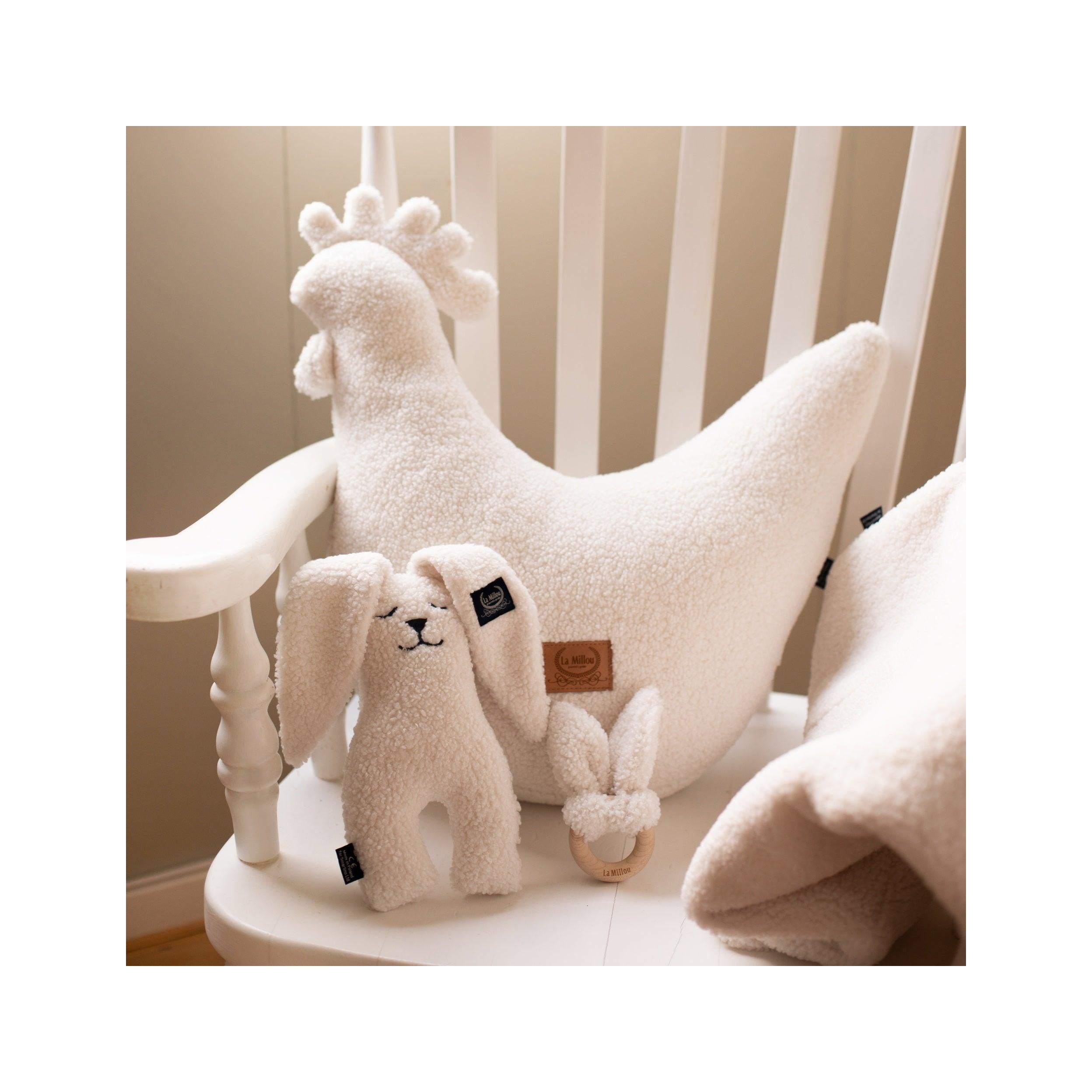 Coussin Poule de Grand-mère Dany - Teddy Bear Crème