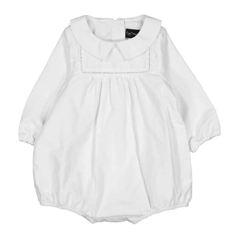 Barboteuse Jourdain - Cérémonie Velours Blanc