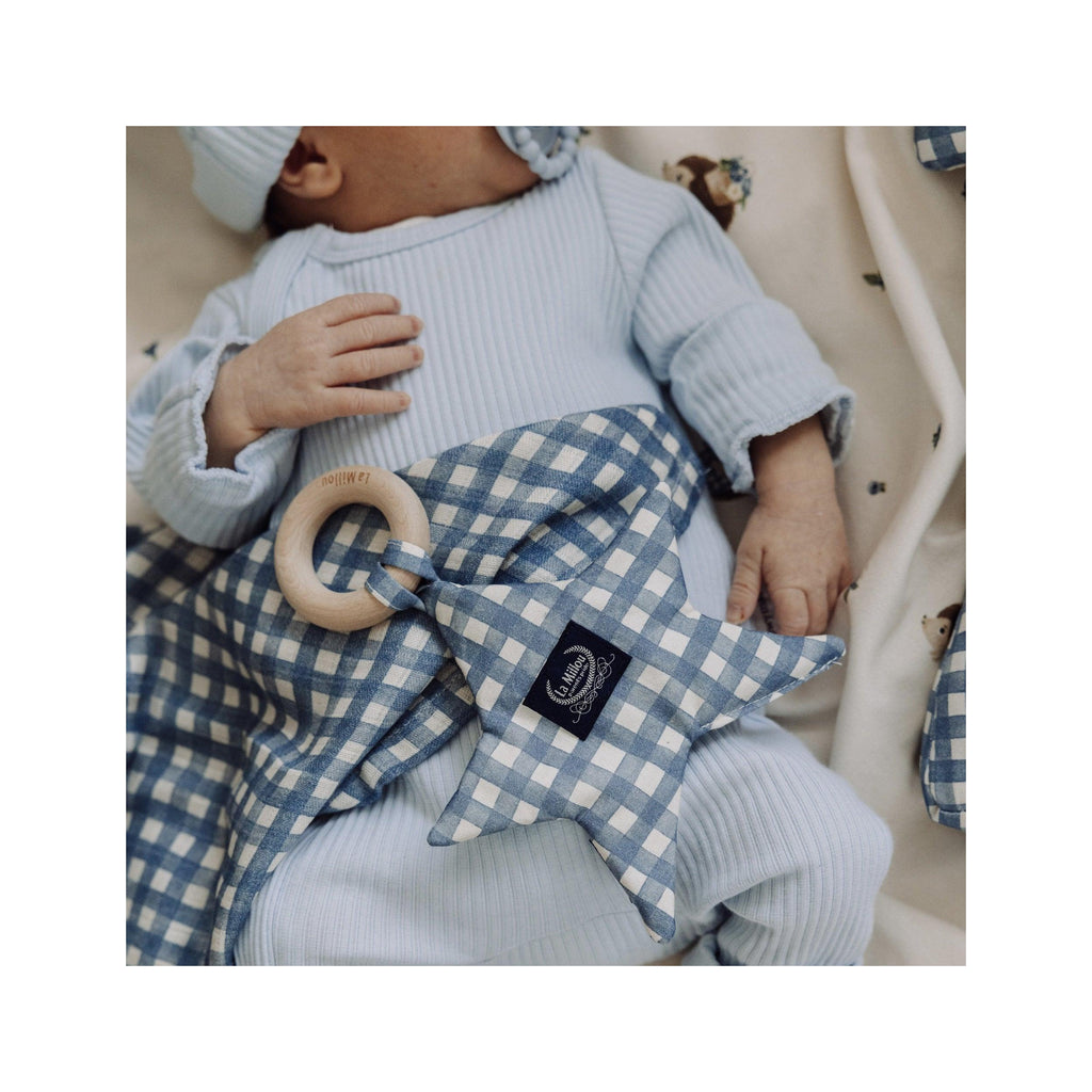 Anneau de Dentition Star Coton - Berry Vichy