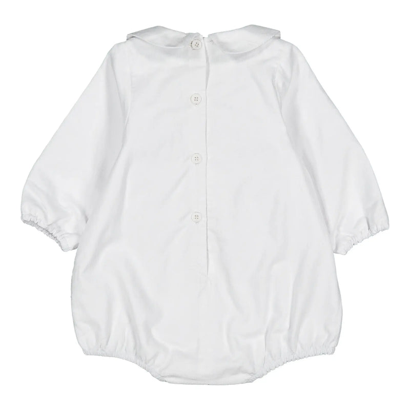 Barboteuse Jourdain - Cérémonie Velours Blanc