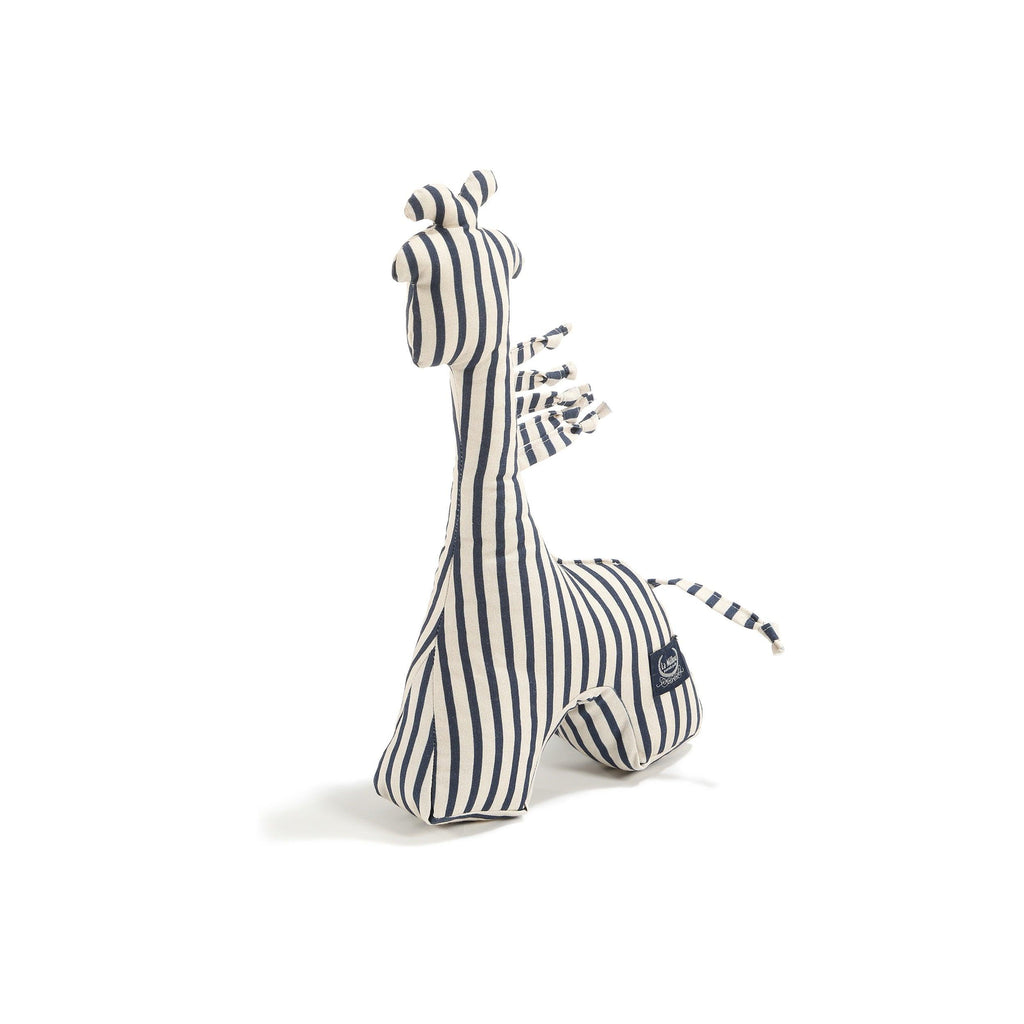 Hochets Girafe Coton - Rayures Marine