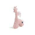 Hochets Girafe Coton - Rayures Rose