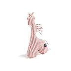 Hochets Girafe Coton - Rayures Rose