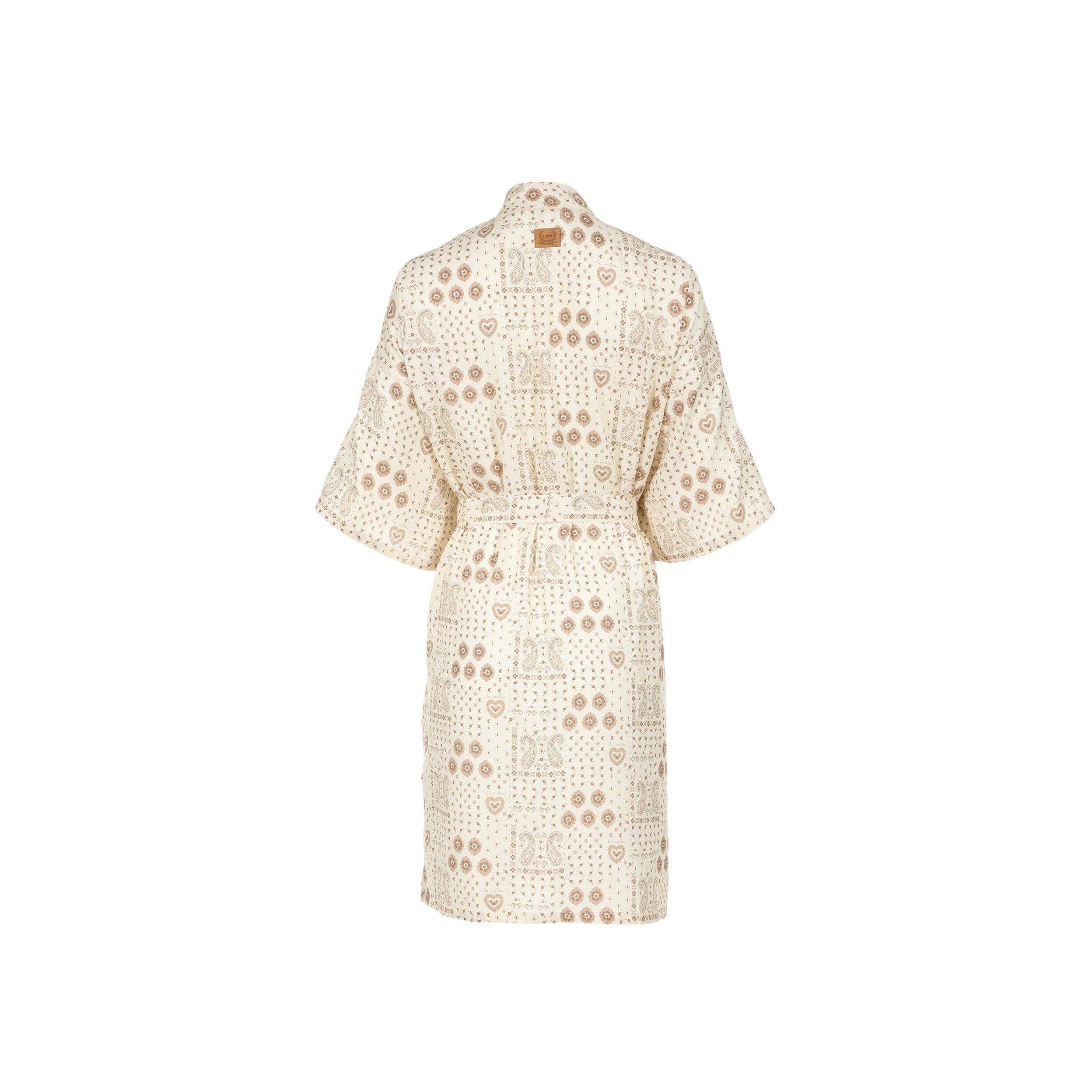 Kimono en Bambou - Bandana Crème