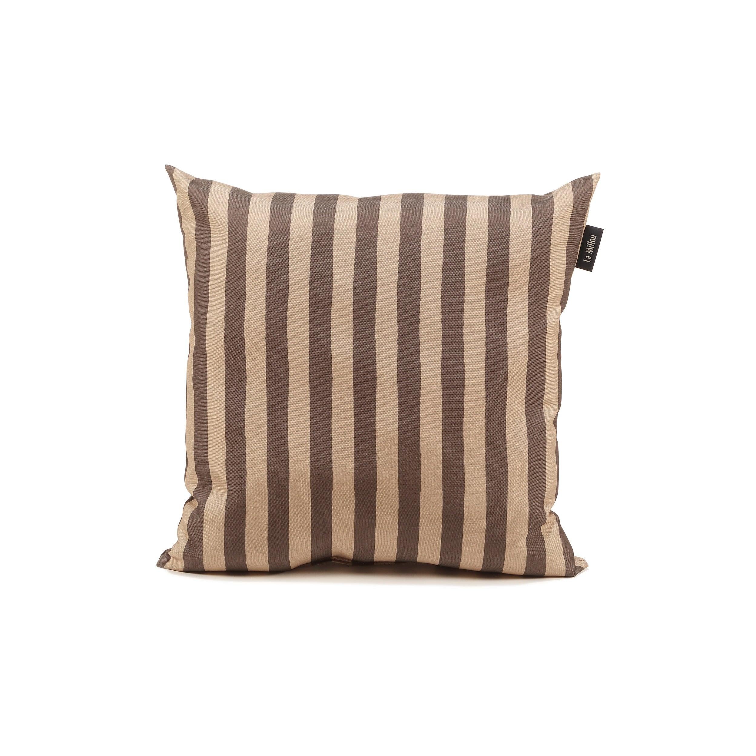 Coussin D’extérieur - Rayures Marron